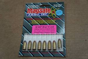 lot 337 image: 8 MagSafe .32 ACP 36 Gr X-Load Ammo