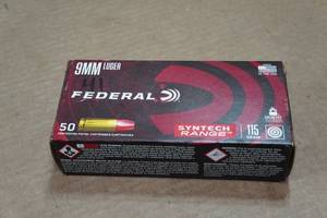 lot 342 image: 41 Federal Syntech 9mm Luger Syntech Ammo