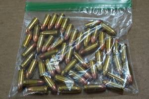 lot 344 image: 50 Loose 9mm FMJ Ammo