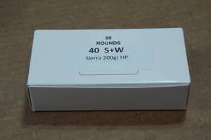 lot 361 image: 50 .40 S&W 200 Gr Sierra HP Ammo
