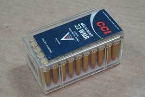 lot 378 image: 50 CCI Maxi-Mag .22 WMR 40 Gr TMJ Ammo