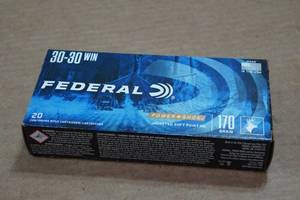 lot 381 image: 20 Federal Power-Shok .30-30 Win 170 Gr JSP RN Ammo