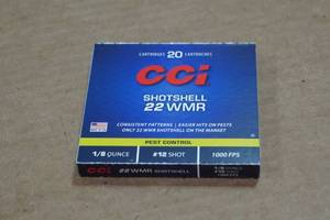 lot 392 image: 20 CCI .22 WMR Shotshells