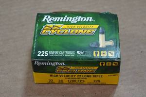 lot 394 image: 225 Remington 22 Cyclone .22 LR 36 Gr Lead HP Ammo