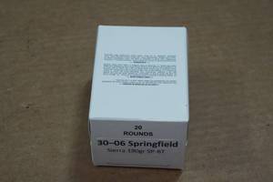 lot 405 image: 20 .30-06 Sprg 180 Gr Sierra SP-BT Ammo