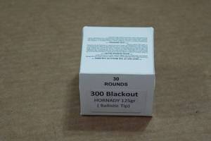 lot 419 image: 30 .300 Blackout 125 Gr Hornady Ballistic Tip Ammo