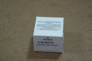 lot 424 image: 30 5.56mm 55 Gr Hornady FMJ-BT Ammo