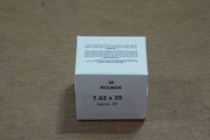 lot 429 image: 30 7.62 x 39mm Sierra SP Ammo