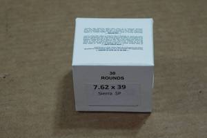 lot 431 image: 30 7.62 x 39mm Sierra SP Ammo