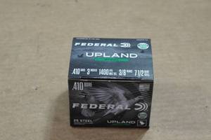 lot 437 image: 25 Federal Upland .410 Bore 3 Steel 7.5 Shot Shotshells