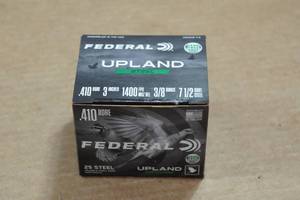 lot 439 image: 25 Federal Upland .410 Bore 3 Steel 7.5 Shot Shotshells