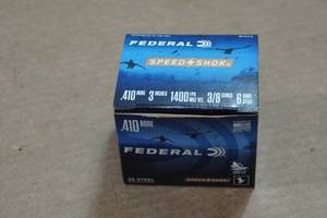 lot 442 image: 25 Federal Speed Shok .410 Bore 3 Steel 6 Shot Shotshells