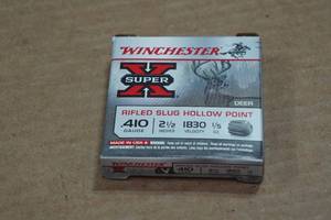 lot 446 image: 5 Winchester Super-X .410 Bore 2-12 Rifled HP Slugs