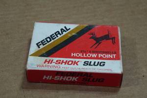 lot 455 image: 5 Federal Hi-Shok 20 Gauge 2-34 HP Slugs