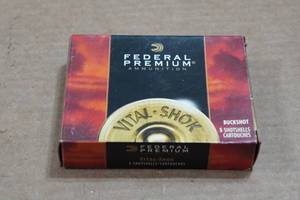 lot 461 image: 5 Federal Vital-Shok 12 Gauge 3-12 Mag 00 Buck Shotshells