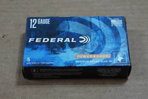 lot 463 image: 5 Federal Power-Shok 12 Gauge 2-34 Rifled HP Slugs