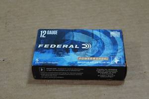 lot 464 image: 5 Federal Power-Shok 12 Gauge 2-34 Rifled HP Slugs
