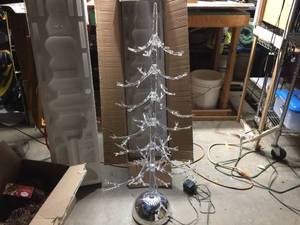 lot 141 image: ONE HUNDRED 80° - FH0135 - Lighted Acrylic Display Tree - 43