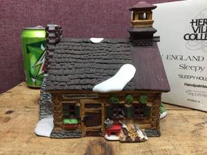 lot 158 image: Vintage Dept 56 SLEEPY HOLLOW SCHOOL - New England Village Series