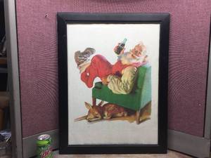 lot 162 image: Nifty Reproduction o 1958 Painting by Haddon Sundblom - 21 x 27
