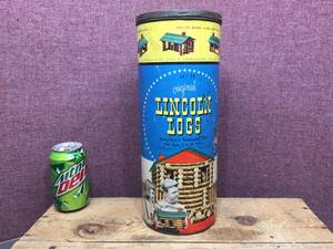 lot 175 image: Vintage Lincoln Logs Can - Empty