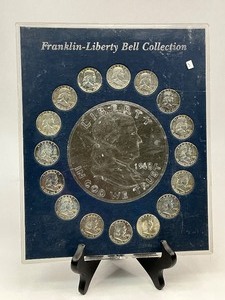 lot 3 image: 16pc Franklin Collection in Display Frame