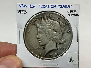 lot 26 image: 1923 Silver Peace Dollar