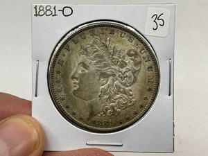 lot 35 image: 1881-O Silver Morgan Dollar