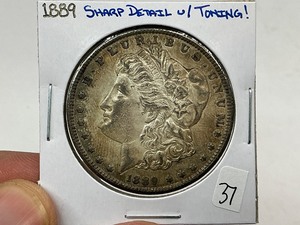 lot 37 image: 1889 Silver Morgan Dollar