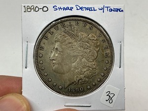 lot 38 image: 1890-O Silver Morgan Dollar
