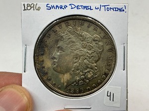 lot 41 image: 1896 Silver Morgan Dollar