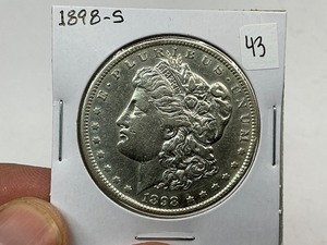 lot 43 image: 1898-S Silver Morgan Dollar