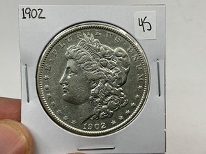 lot 45 image: 1902 Silver Morgan Dollar