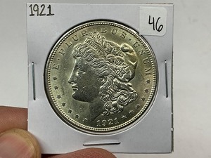lot 46 image: 1921 Silver Morgan Dollar