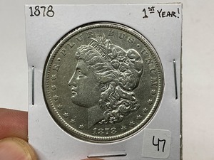 lot 47 image: 1878 Silver Morgan Dollar
