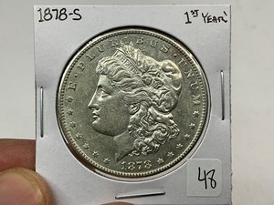 lot 48 image: 1878-S Silver Morgan Dollar