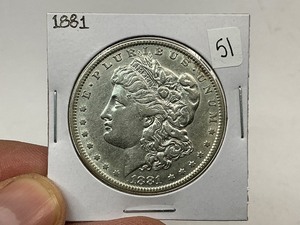 lot 51 image: 1881 Silver Morgan Dollar