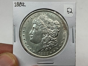 lot 52 image: 1882 Silver Morgan Dollar