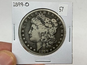 lot 57 image: 1899-O Silver Morgan Dollar