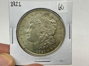 lot 60 image: 1921 Silver Morgan Dollar