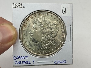 lot 61 image: 1896 Silver Morgan Dollar