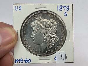 lot 71 image: 1878-S Silver Morgan Dollar
