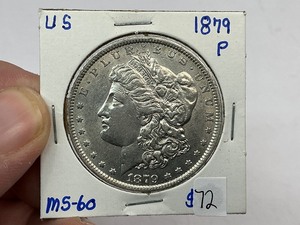 lot 72 image: 1879 Morgan Silver Dollar