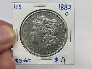 lot 79 image: 1882-O Morgan Silver Dollar