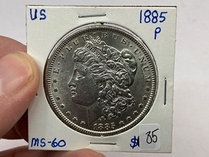lot 85 image: 1885 Morgan Silver Dollar