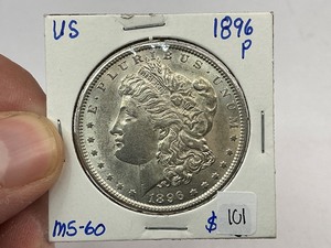 lot 101 image: 1896 Morgan Silver Dollar
