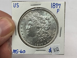 lot 102 image: 1897 Morgan Silver Dollar