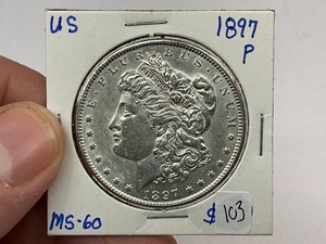 lot 103 image: 1897 Morgan Silver Dollar