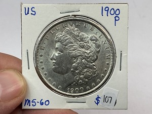 lot 107 image: 1900 Morgan Silver Dollar