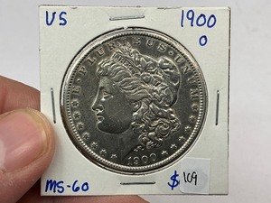 lot 109 image: 1900-O Morgan Silver Dollar